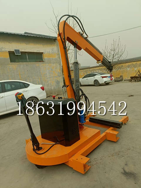 怀仁市自卸车厢随车吊 自制轮式四不像起重机 四驱平板吊 5吨 贵盛